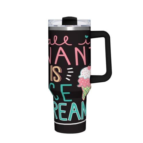 40oz Car Insulated Cup(Black) | Stainless Steel (Made in USA)