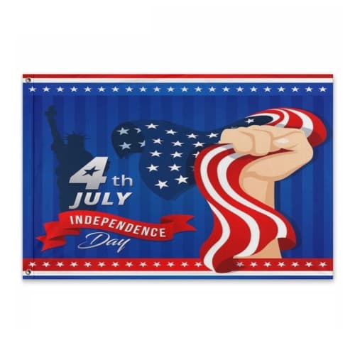 Horizontal Single Layer Flag - Seamless Edge (120x180cm/4x6ft) | Polyester( Made in USA)